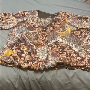 Sami & Jo Earthy Patchwork Blouse